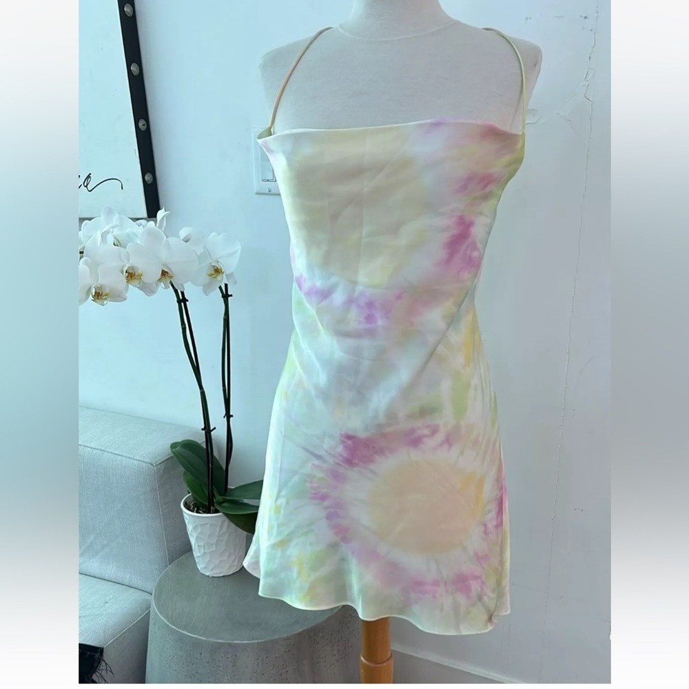 Zara Tie-Dye Spaghetti Strap Dress